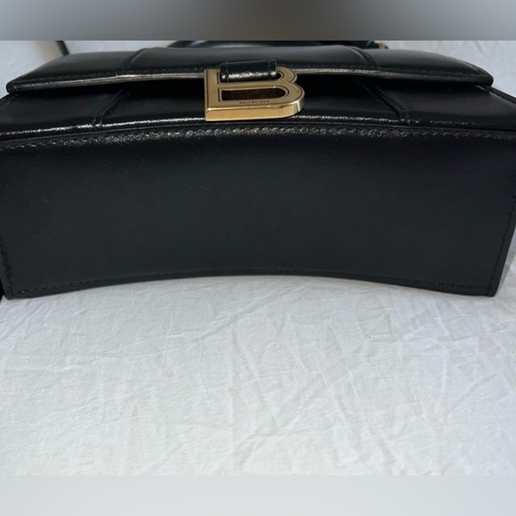BALENCIAGA BLACK XS HOURGLASS BAG 100% AUTHENTIC - Picture 4 of 7